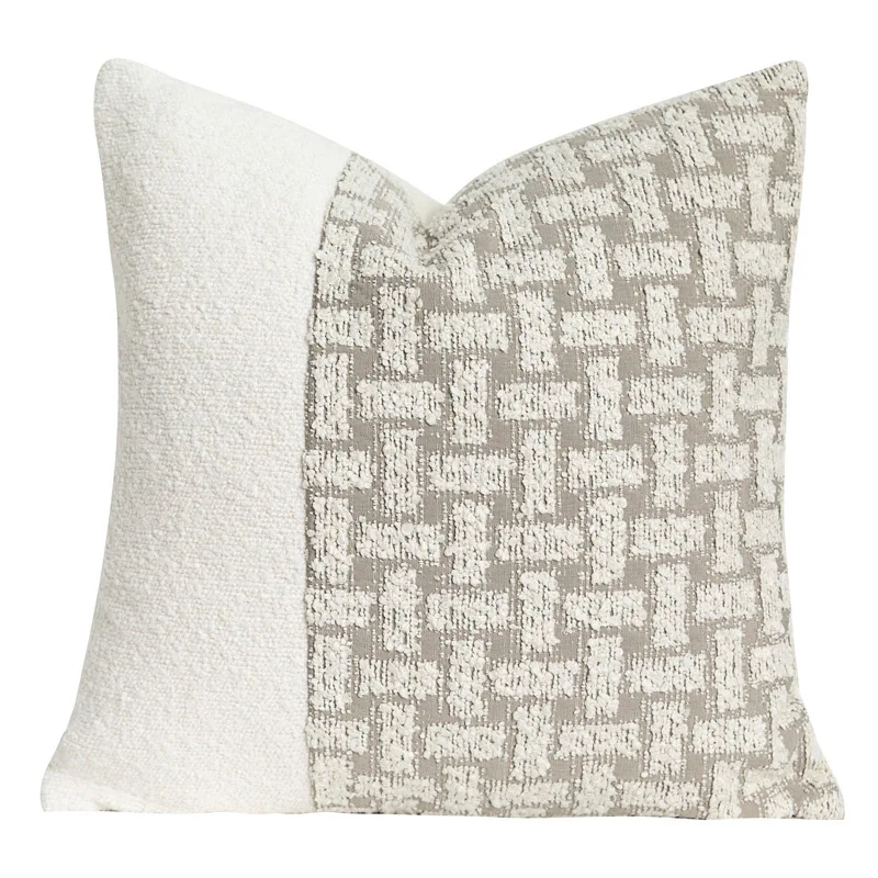 Luxury Nordic Style Chenille Cushion Cases Patchwork Decorative Pillows Throw Pillow Covers for Couch Living Room Europe Style