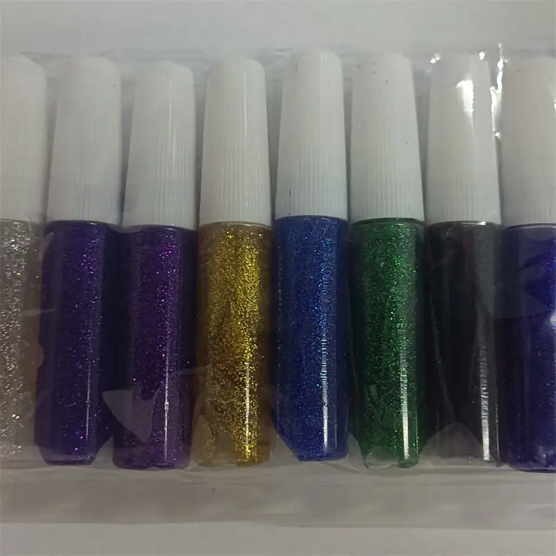 Factory Kids Diy Drawing Glitter Glue Tubes Drawing Acrylic Paint Art For School Children
