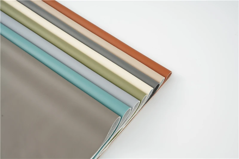 Wholesale Hot Pu Synthetic Leather Same Base and Same Color Skin Sense Series