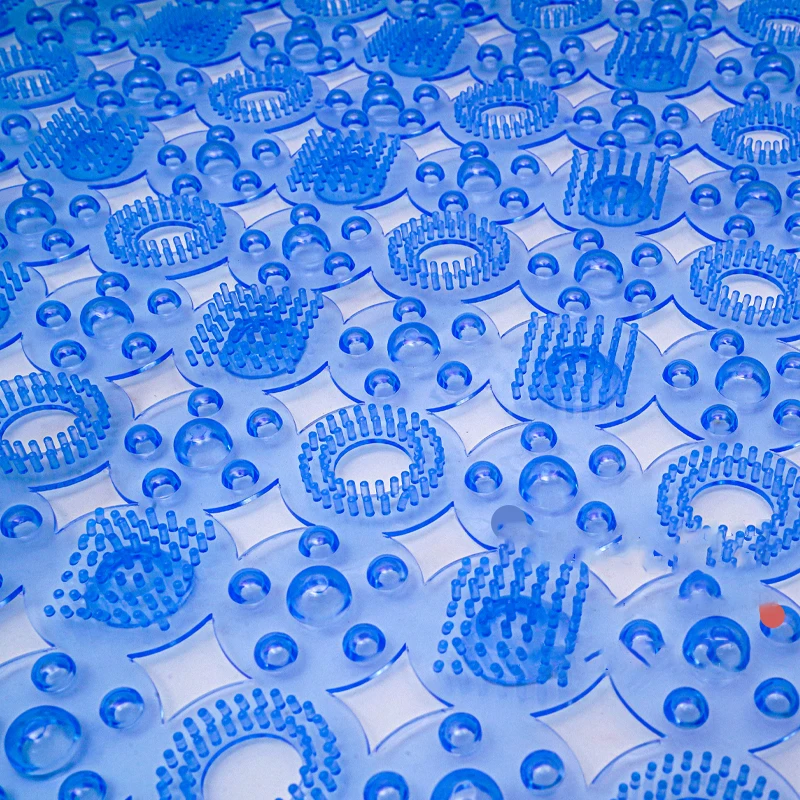 Pvc Round Hole Clean Brush Mat Floor Mat Hotel Bathroom Foot Massage Anti-Slip Spa Shower Mat