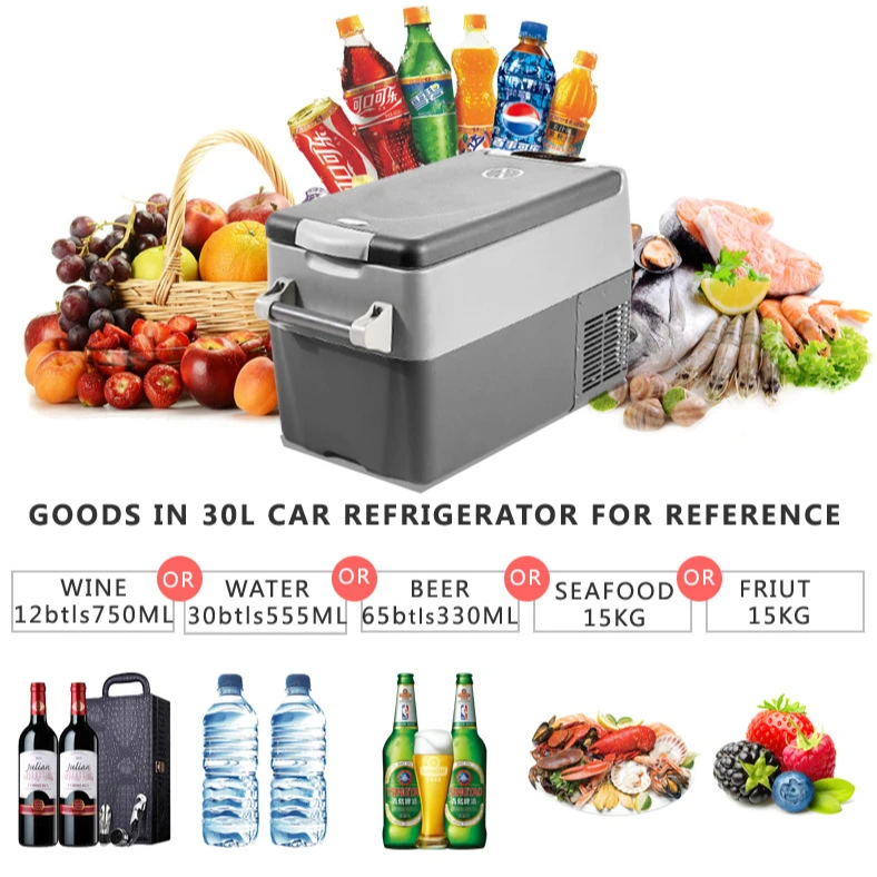 Wholesale 32l High Quality 12v Mini Refrigerator With Freezer For Truck