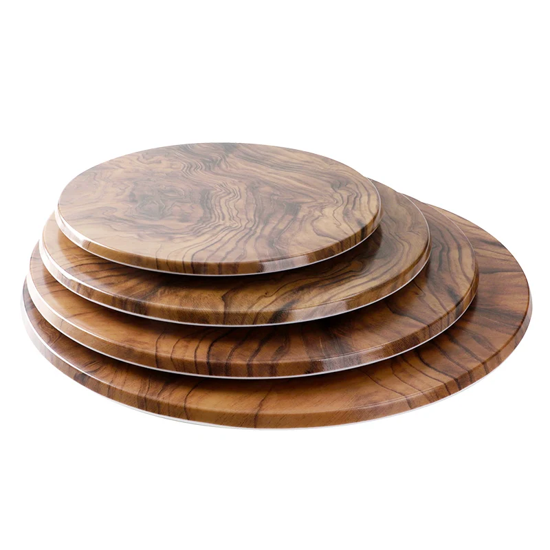 Amazon Hot Sale 100% Melamine Round Under Plate, Restaurant Serving Buffet Cake Plates