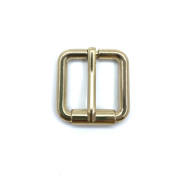 Zinc Alloy  Adjustable Slide Pin Buckle Wholesale Solid Brass Rectangular Gold Pin Buckle