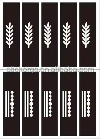 Durable Sweat-resistant Body Hollow-out Spray Painting Tattoo Template Finger Henna Tattoo Stencil