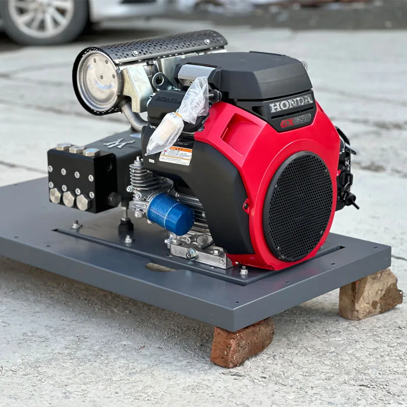 AMJET Speed Regulation 200bar 10.5gpm DRAIN CLEANER MACHINE SKID MOUNT JETTERS & SKID MOUNTED EQUIPMENT German Pump