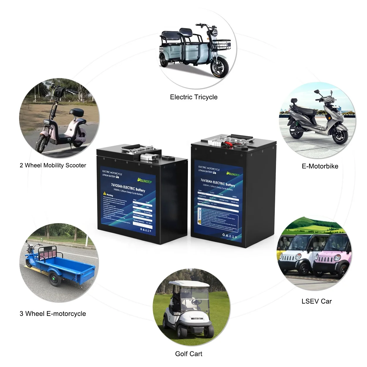 Rechargeable Electric bike Electric motor Lithium ion Battery 48v 60v 72v 30ah 50ah  Metal Case