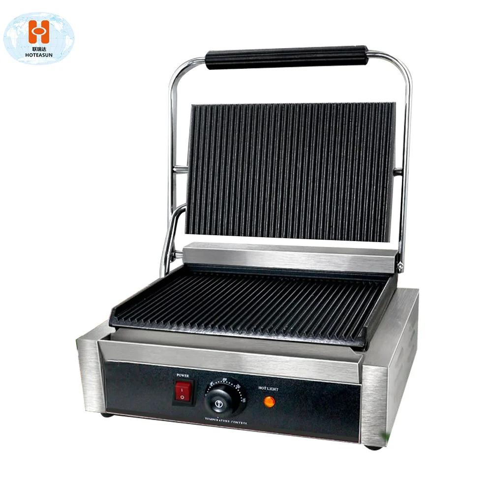  Easy to operate commercial sandwich press machine steak meat griddle