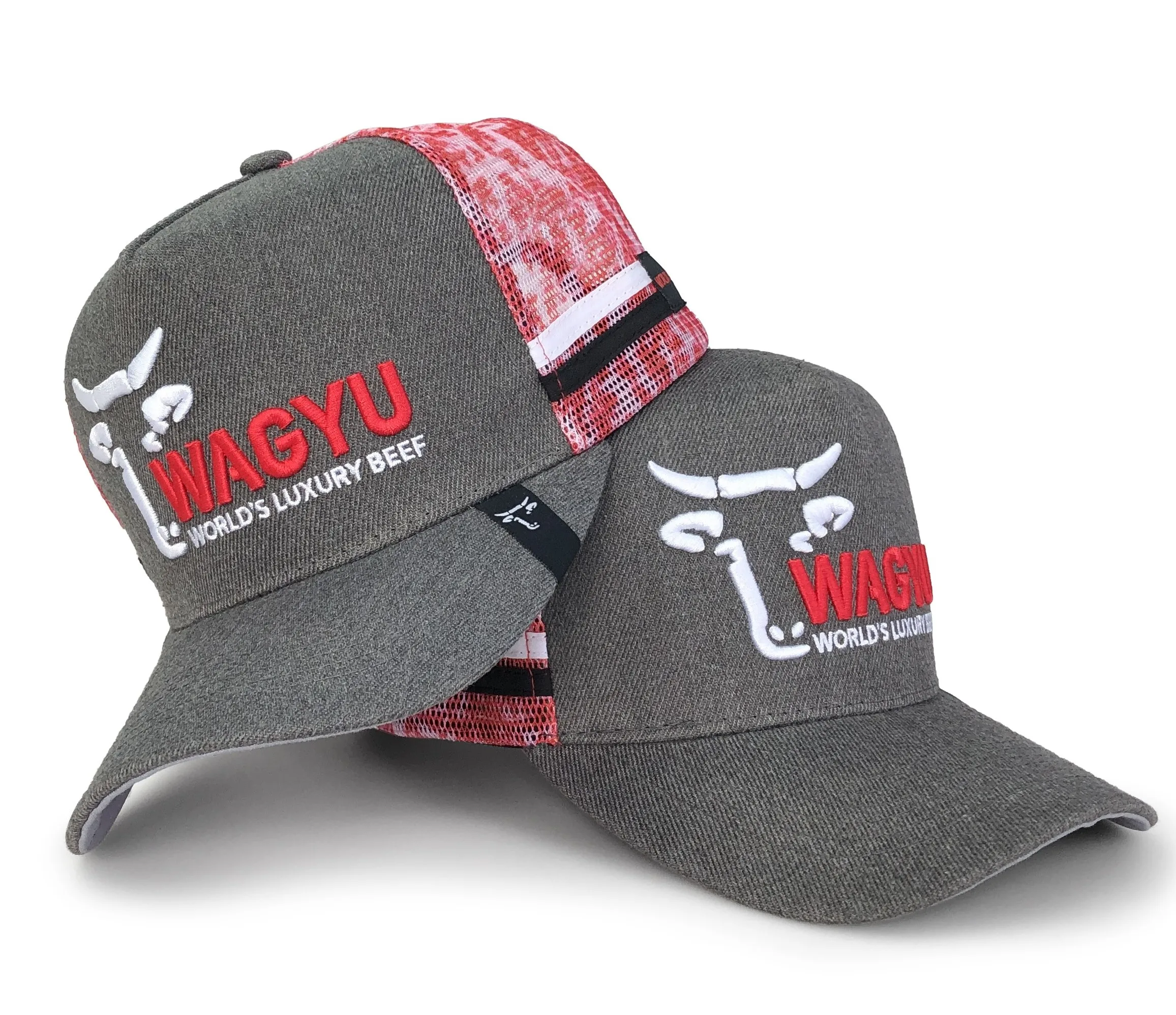 Australia Country Cap Wild High Profile Trucker Hat Outdoor Trucker Caps Deep Crown Dust Side Strip 5 Panel Country Trucker Caps