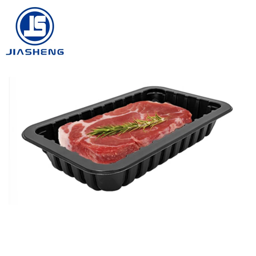 biodegradable fresh food box tray vacuum forming food packaging tray