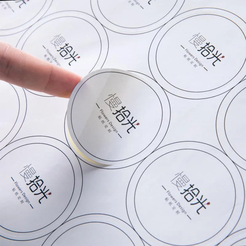 Hot Sale Packaging Adhesive Paper Sticker Printing , Custom Printed Labels , Water Bottle Adhesive Sticker