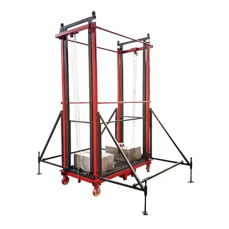 500kg Cargo Elevator Scaffold Warehouse Platform Lift Electric Lifting Equipment Scaffolding