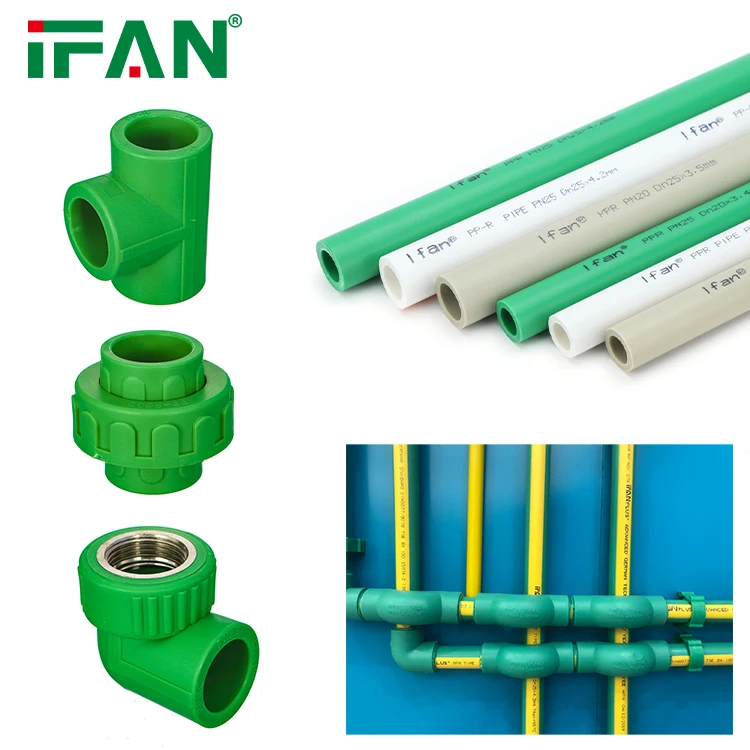 IFAN Wholesale 20-110mm Plastic PPR Pipe Fittings PPR Plumbing Fittings for Water