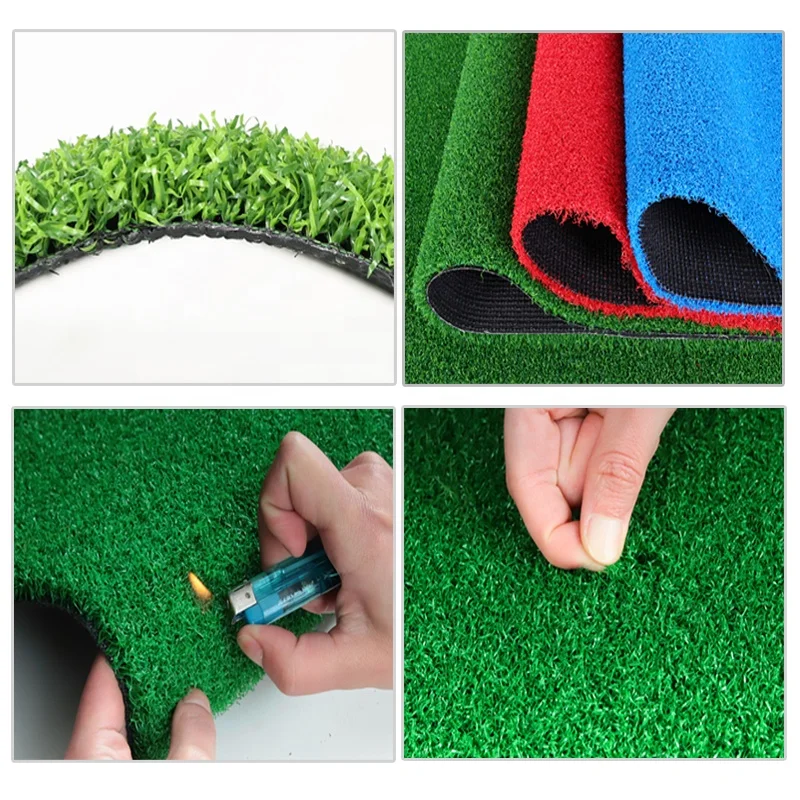 Outdoor Rug Golf Hitting Practice Mat in  Green Artificial Grass