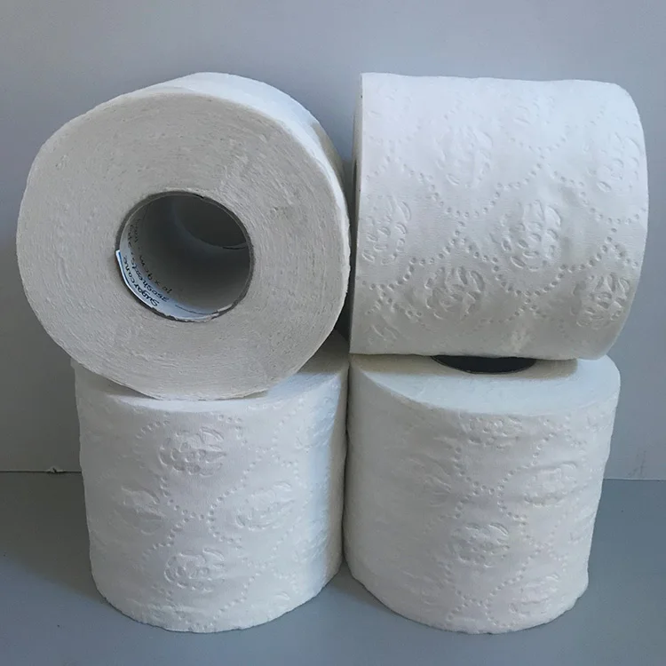 
 100% натуральная древесная целлюлоза/переработанная целлюлоза/смешанная целлюлоза 2 упаковки мягкой туалетной бумаги  