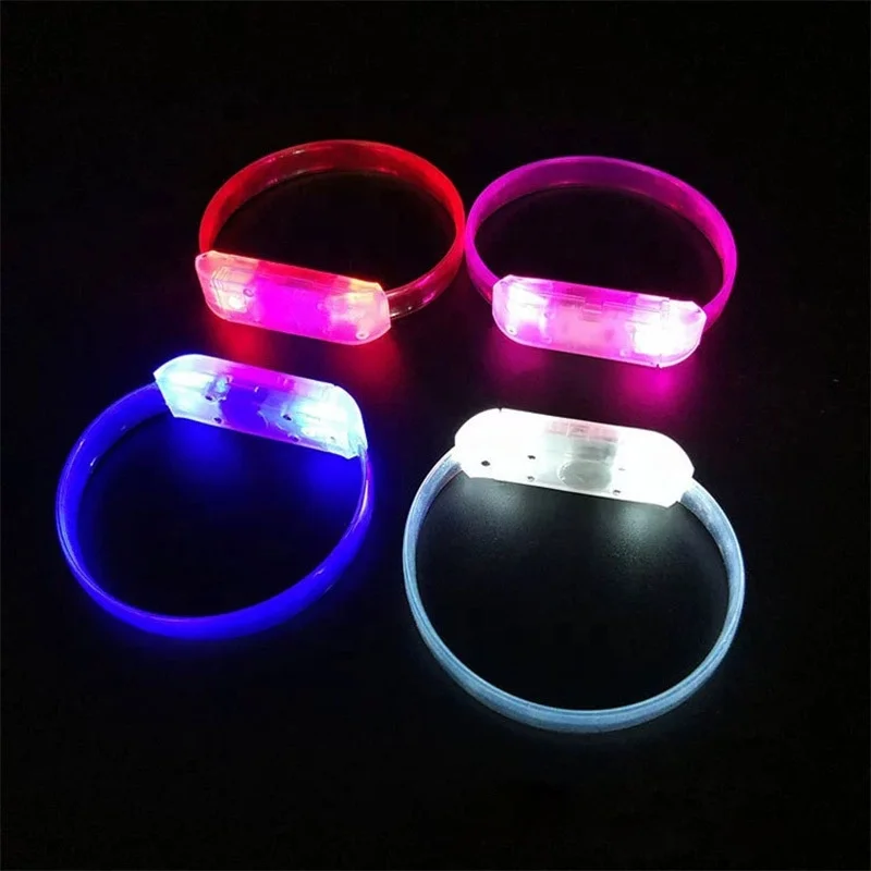Sound Activated Flashing Concert LED Light Bracelet,TPU Led Light Up Bracelet,Led Wrist bands