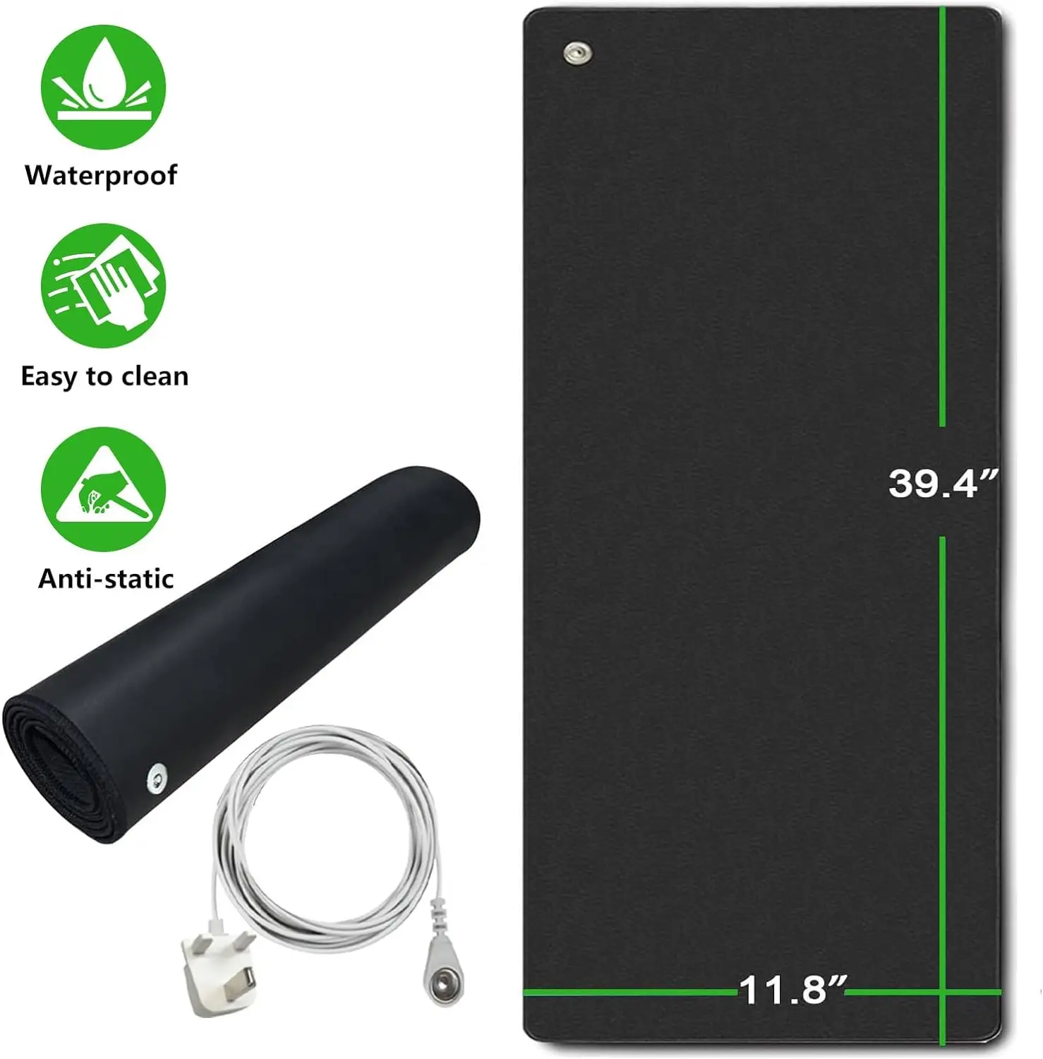 61*183cm Eco-Friendly Materials Thick And Comfortable Yoga Pilates Meditation Grounding Mat