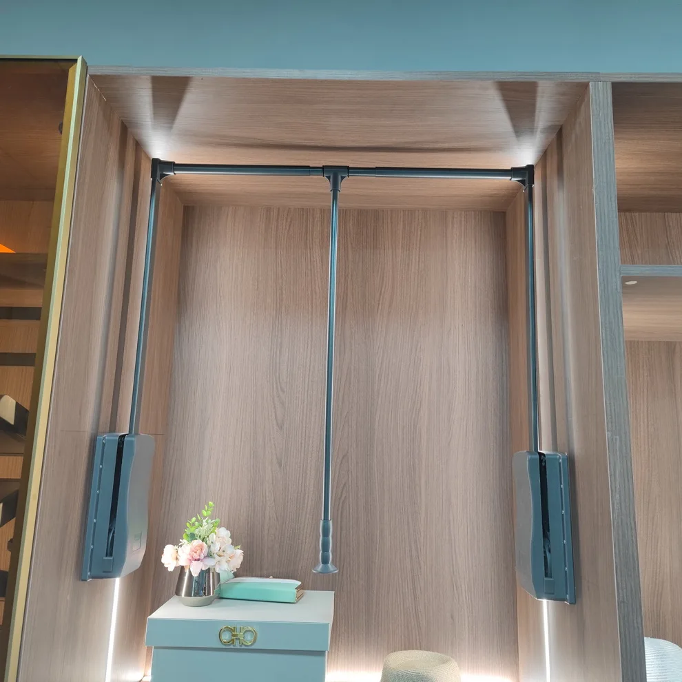 Hardware Accessories for Wardrobe Grey Color Hot Sale Pull Down