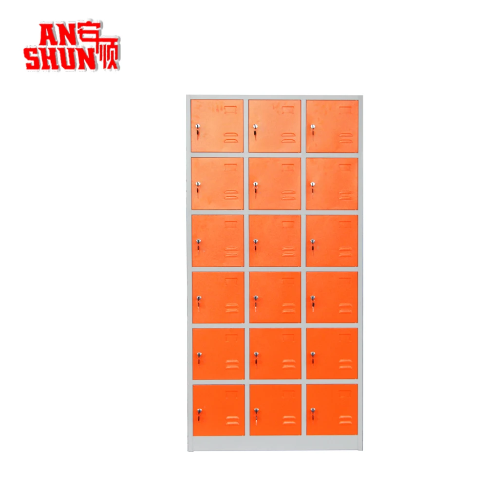 Luoyang Factory Sale 18 Door Metal Locker School Dormitory Locker Gym Spa Locker