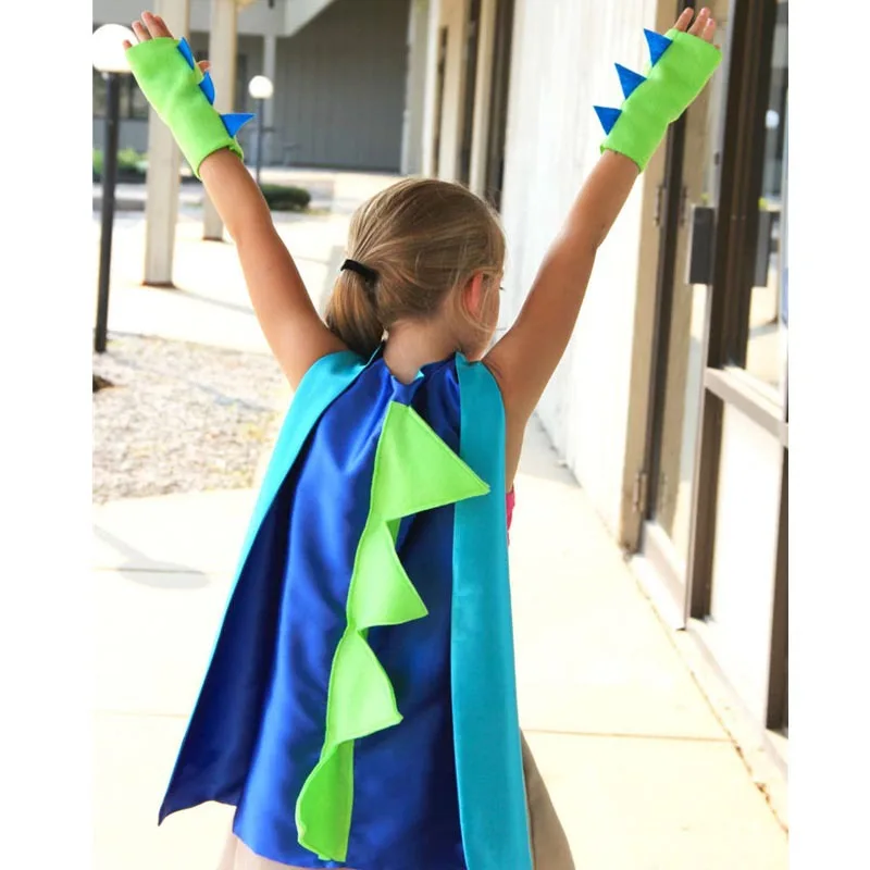 Funny Halloween Costumes Dinosaur Cosplay Cape  super hero capes Birthday Party other costumes for kid
