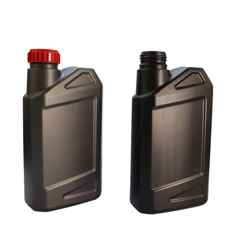 HDPE 1000 мл топливная бутылка черный цвет автомобильные присадки бутылки высококачественные пластиковые бутылки.