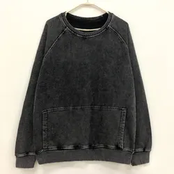 2021 newly design custom oem mens acid washed stylish badges and chenille heavyweight bulk hoodie vintage