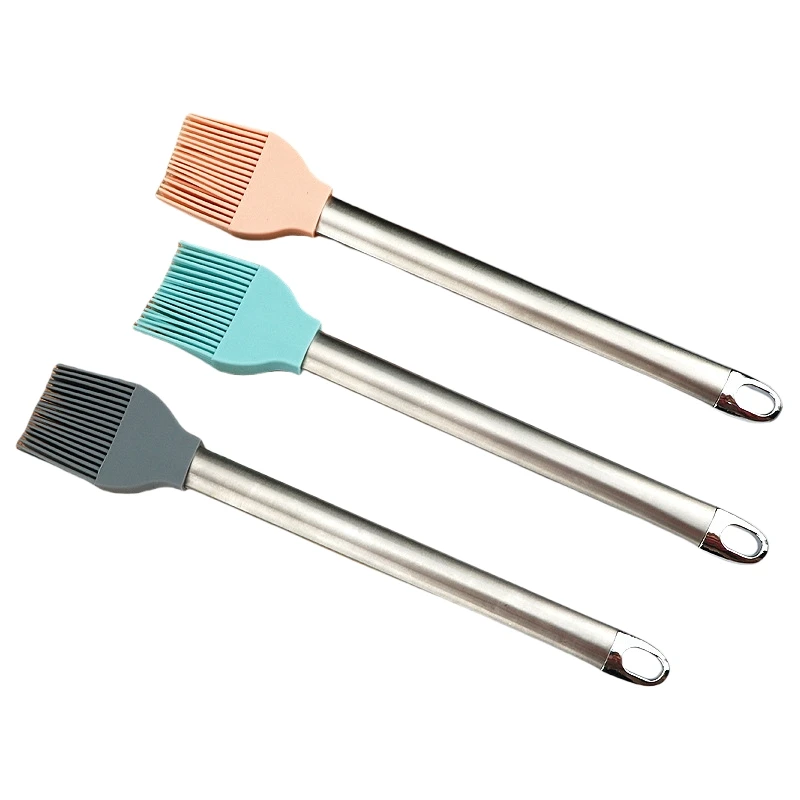 Basting Baking Brush Silicone Pastry BBQ Sauce Marinade Oil Brush Heat Resistant Kitchen Cooking Baste
