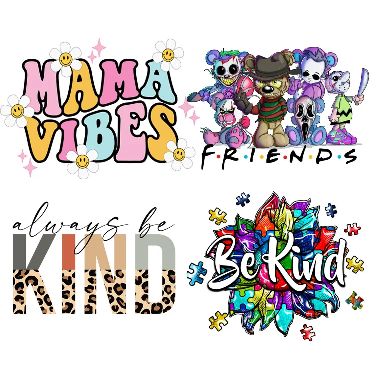 Ready to press Clear thin matte screen print transfers DTF Transfers for t-shirt