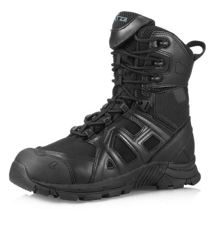 Army Jungle Black Leather Tactical Combat Men's Military Boots