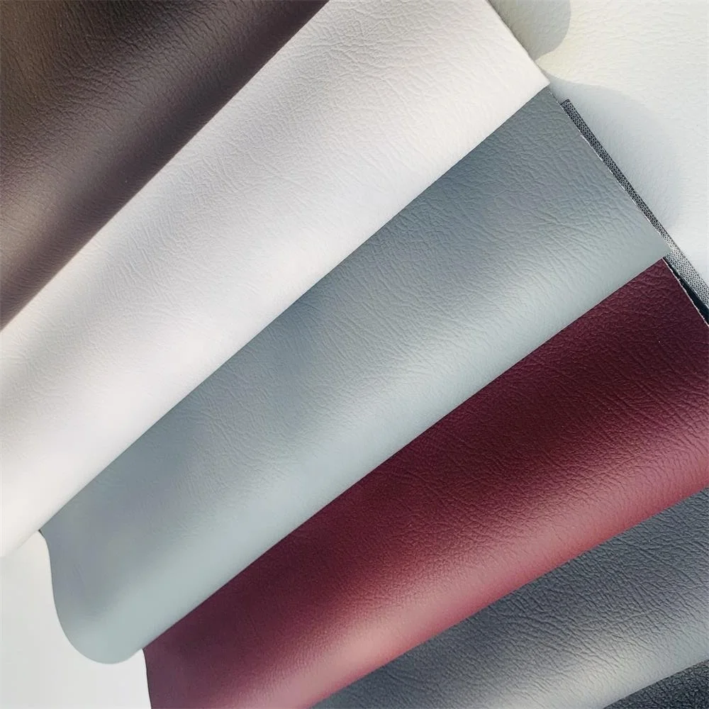 0.7MM 1.00MM  PVC  synthetic leather cotton knitted fabric PVC Rexine cloth Sponge leather car seat cover fabric material