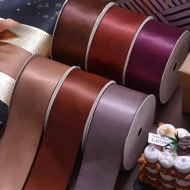 wholesale 196 colors double face 6mm 9mm 13mm 16mm 19mm 22mm 25mm 32mm 38mm 50mm satin ribbon