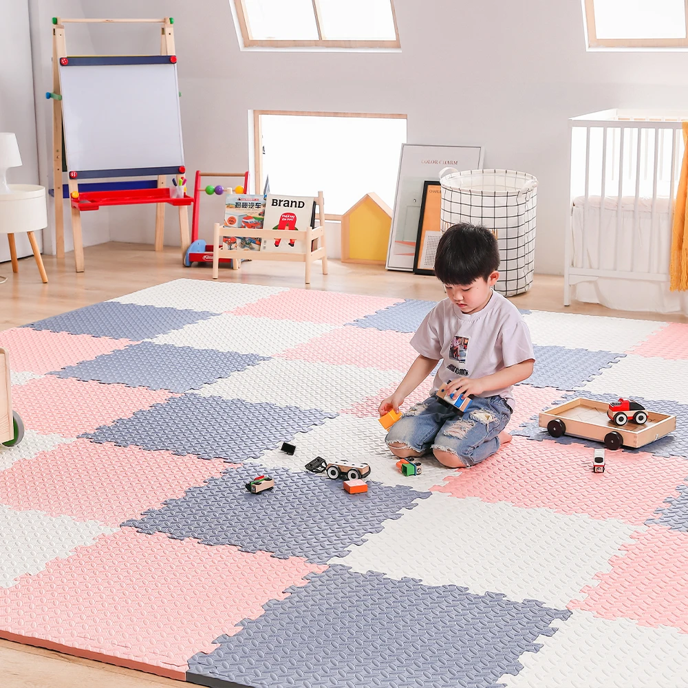 30cm 60cm thickness 1.2cm waterproof baby play floor Interlocking tatami eva foam puzzle mat for kids soft eva