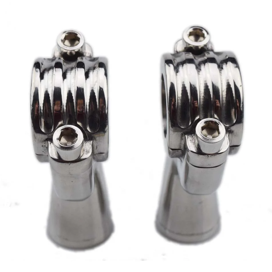 
For Triumph Chrome Motorcycle Custom Handle Bar Clamps Handlebars Riser 