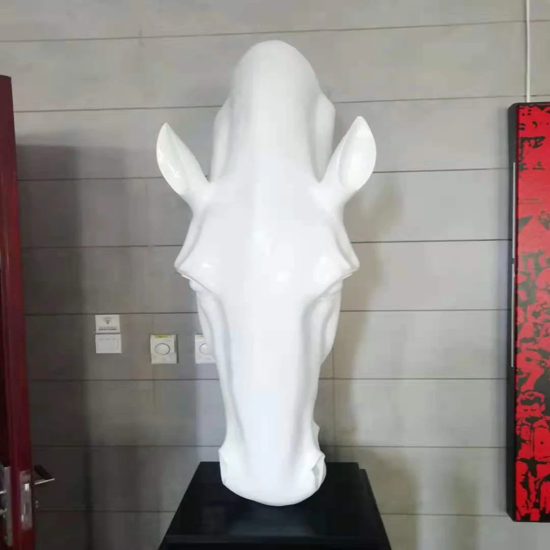 Famous Modern Art Decoration Resin Abstract Geometry animal Figure Art Sculptures For Street