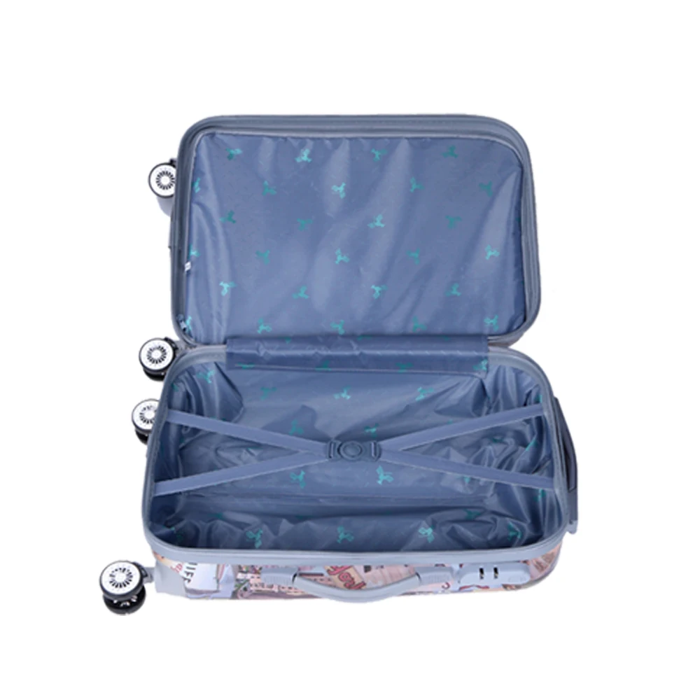 
Cute style 3PCS PC luggage set trolley luggage suitcase for traveling 