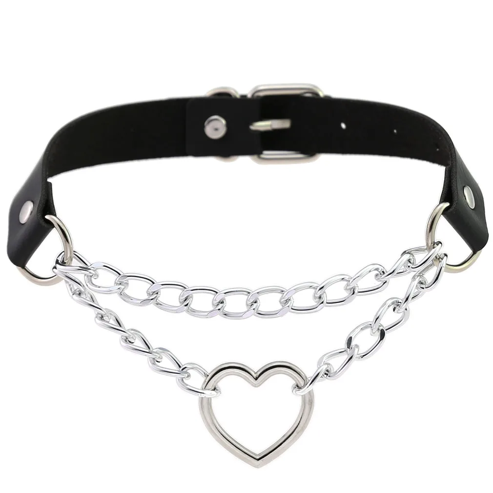 
Sexy Punk Choker Collar Leather Choker Bondage Cosplay Jewelry Women Gothic Male Necklace Harajuku Accessories 