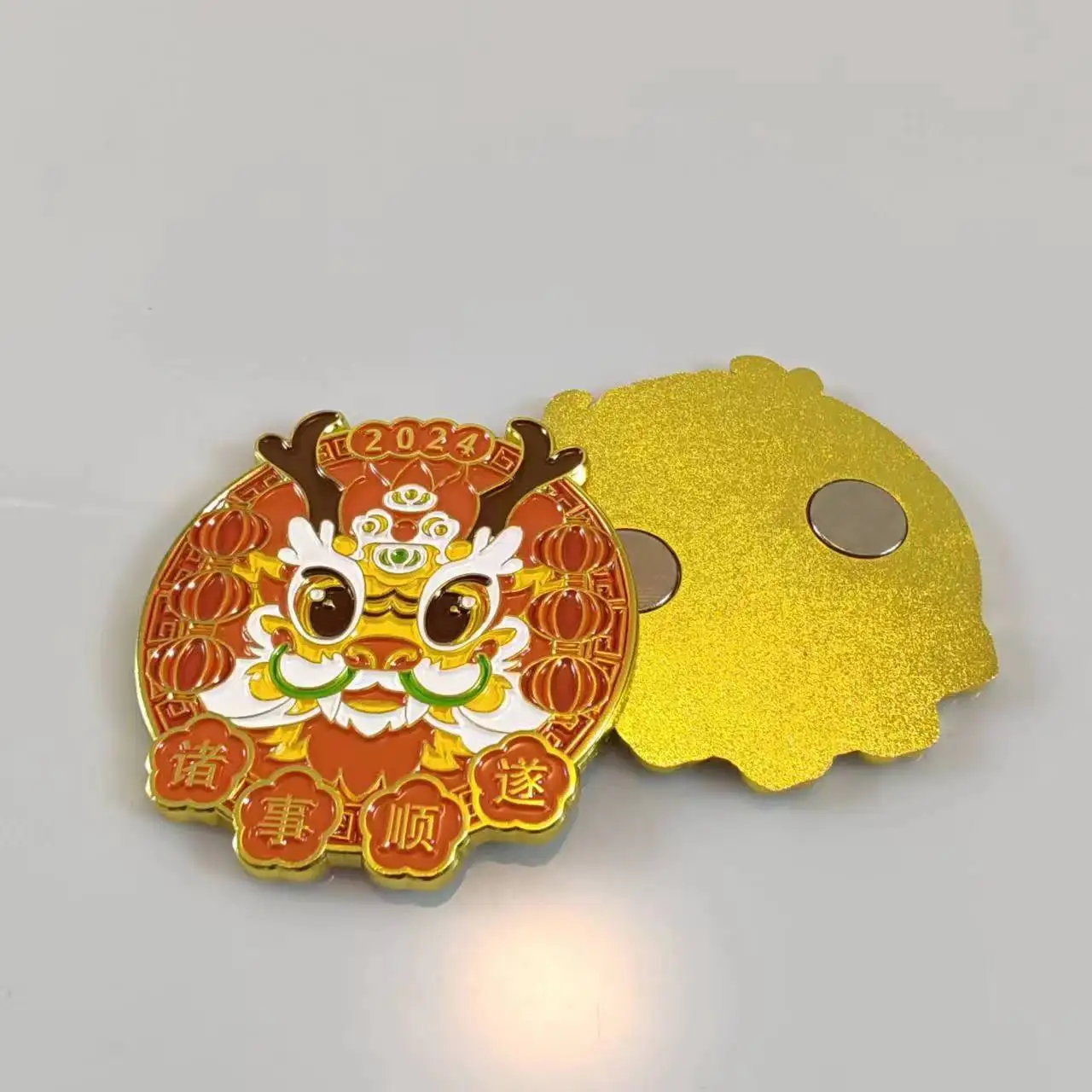 promotional magnetic business gift 3D embossing zinc alloy metal fridge magnets with your logo city name