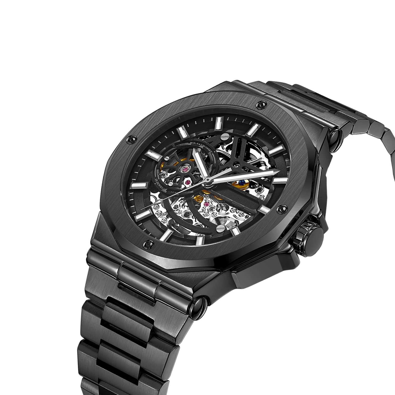 Новое поступление мужские механические часы Montre Homme с пользовательским логотипом Роскошные автоматические для мужчин со