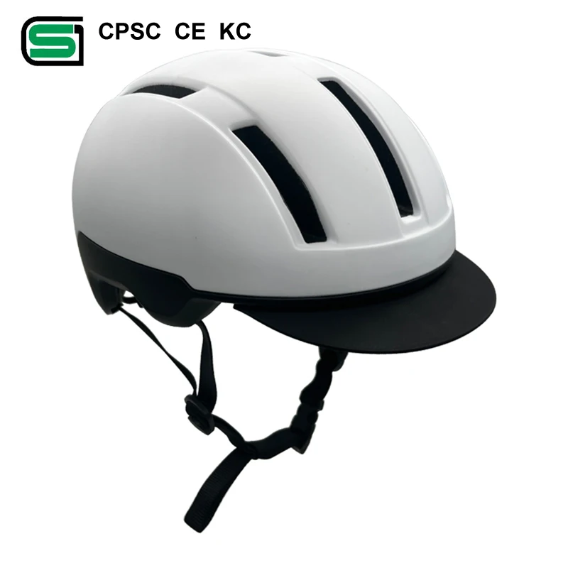 China manufacturer Custom bike helmet urban Free size adjustable protective sport helmet skate SG certification with visor