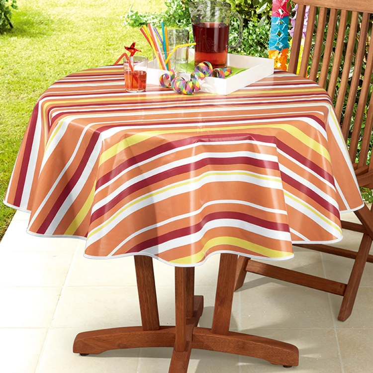 Heavy Weight Vinyl Square Table Cover Clean Oil-Proof Waterproof Stain-Resistant PVC Tablecloth