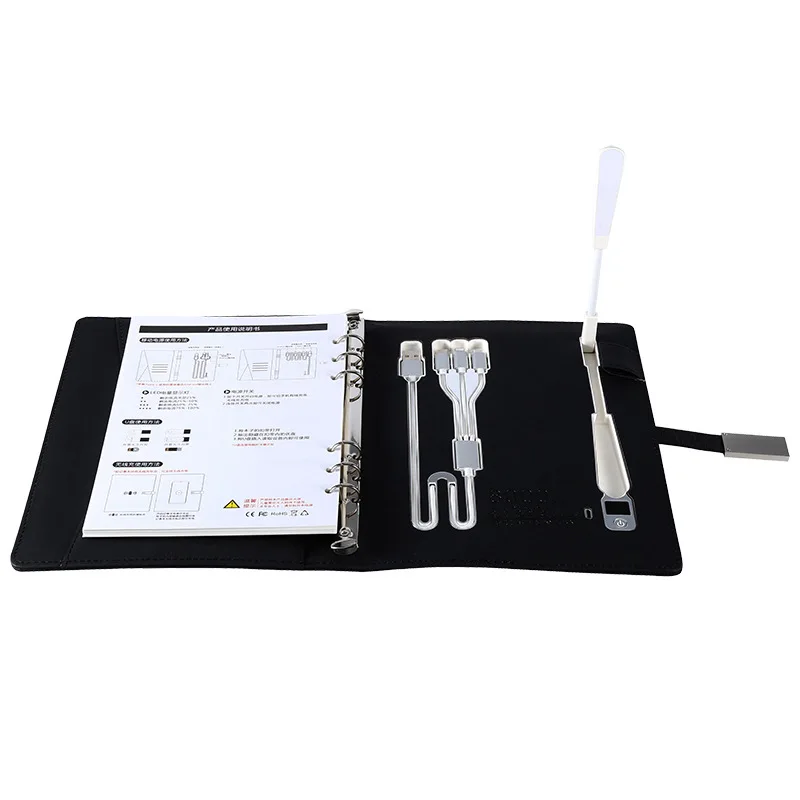 Best Price Power Bank Notebook Gift Set Smart Notebook Agenda With Power Bank