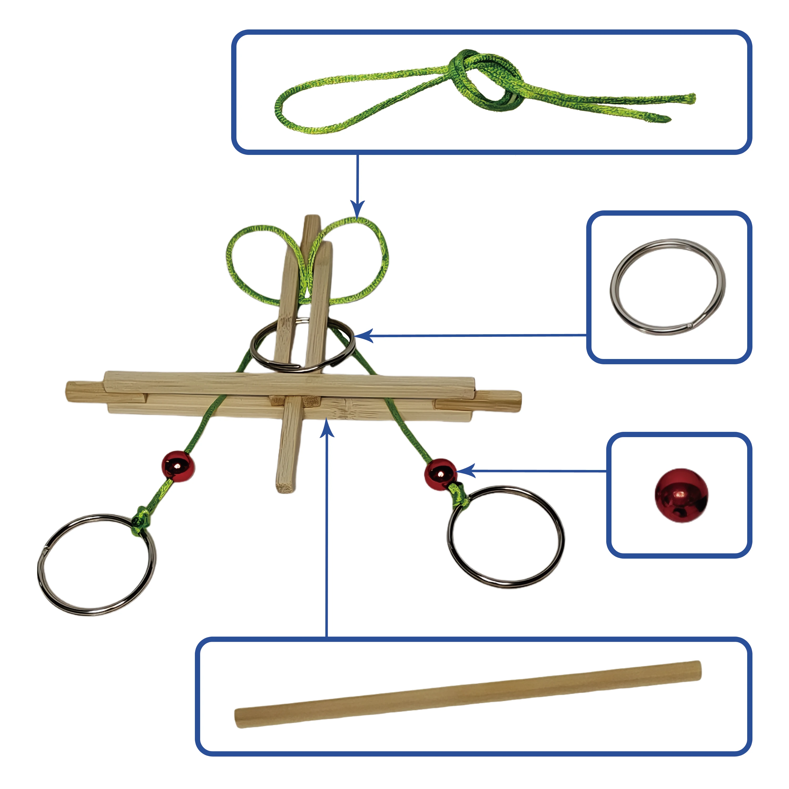 11.Fun Math DIY Materials Kit Model Building Tool and Materials for Release the circle Puzzle