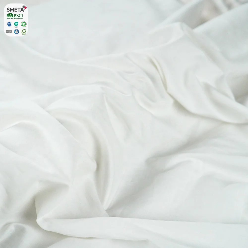 Medium Weight 60*60/200*98 Cotton Satin Fabric With Silvadur Home Textiles