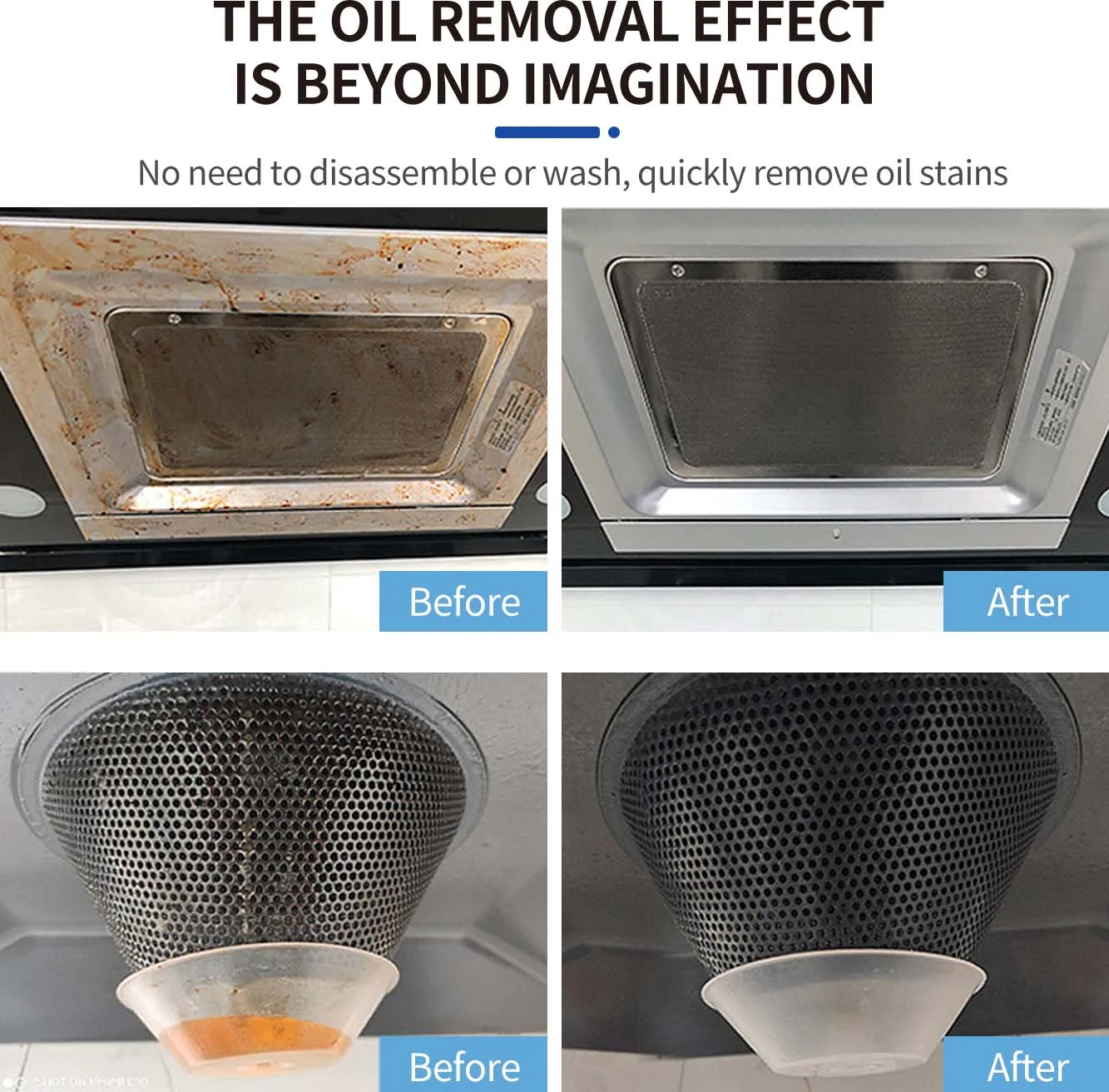 Fascinating Price New Type 500ml * 2  Dirt Easily Natual Magic Kitchen Cleaner Kitchen Oil Stain Cleaner