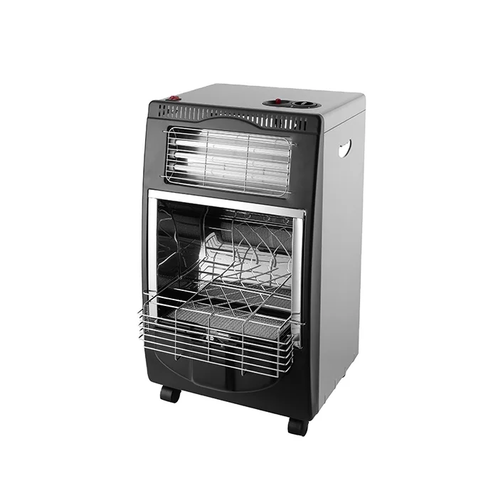 Kingfer multi purpose 2 in 1 home electric quartz  and ceramic infrared LPG gas room heater with cook function