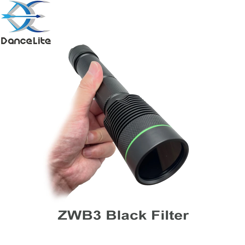 Customized Midwave UVB High Power Ultraviolet Light MW 310nm Wavelength LED Flashlight For Medical Torch (ZWB3 Filter)