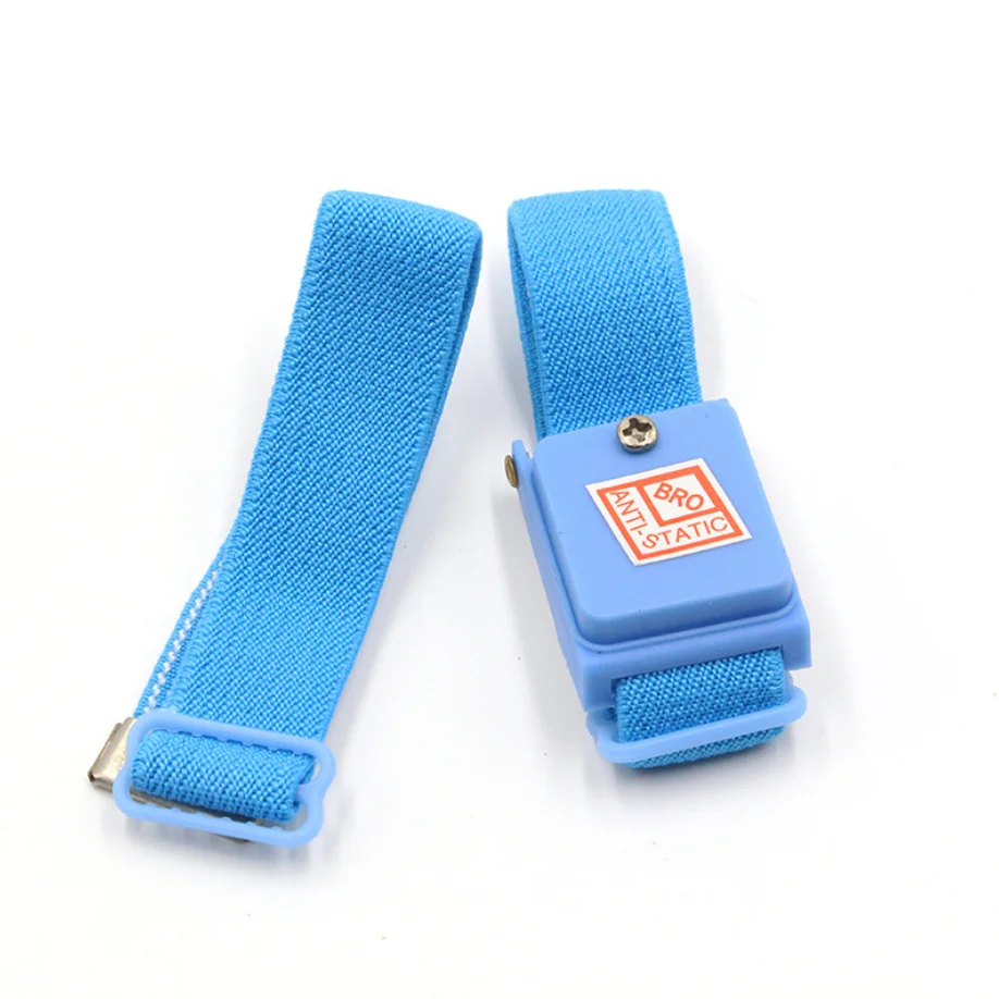 Blue Black Red Fabric Cordless ESD Anti static Wrist Strap