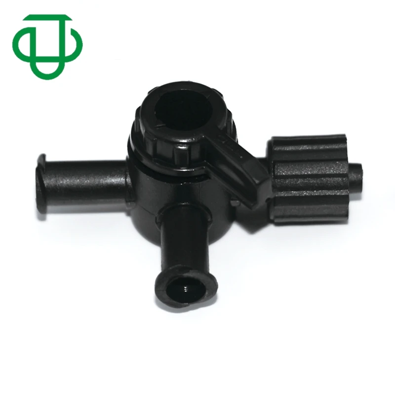 JU Inject Printer One Way Small Plastic Stopcock Valve With Luer Lock Connections