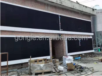 Anti-UV Black plastic evaporation cooling pad Plastic water curtain Poultry housing Cooling plastic cool pads CELL PAD