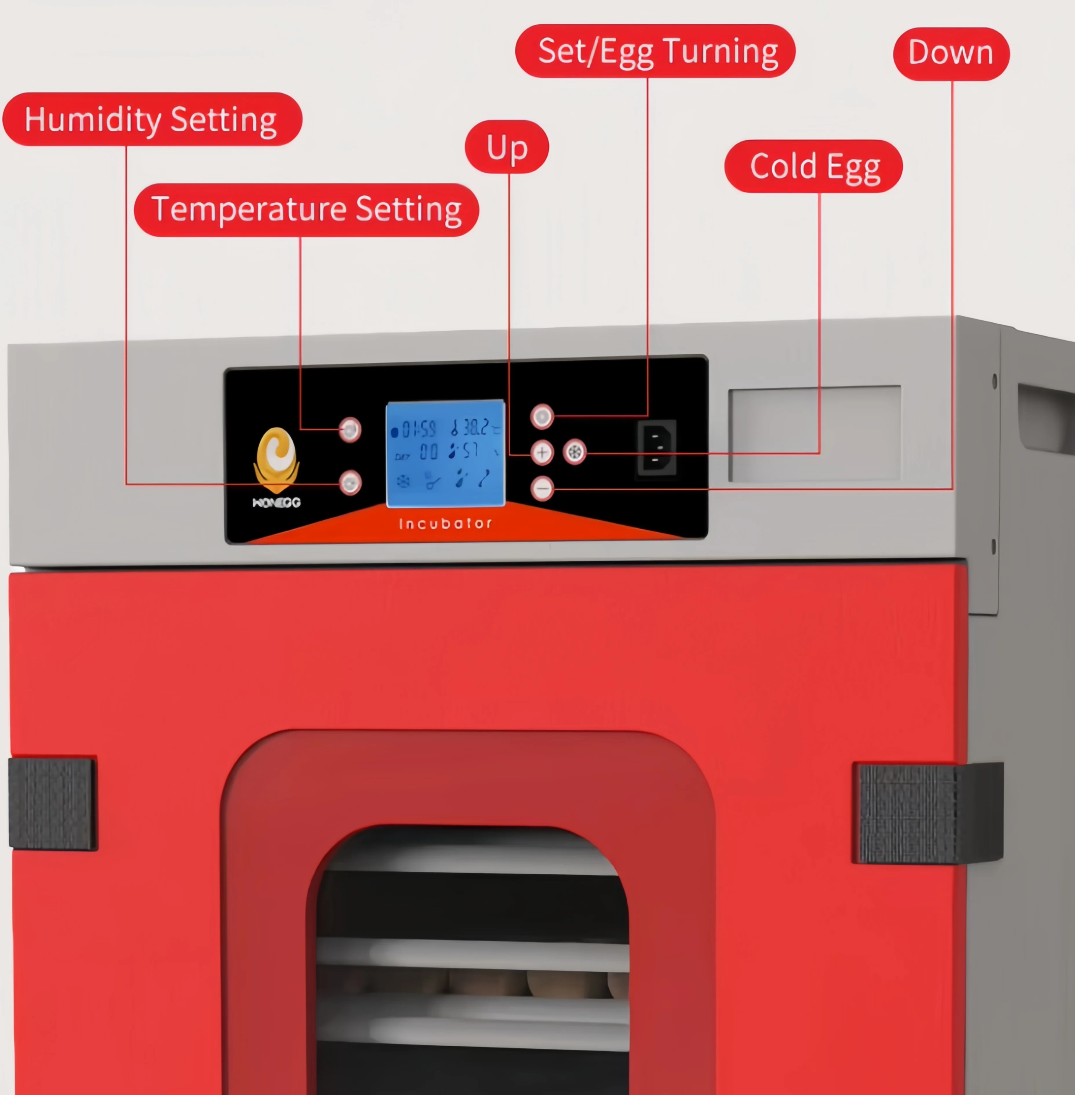 400 poultry egg incubator intelligent control full automatic red eggs incubator for chicken duck quail