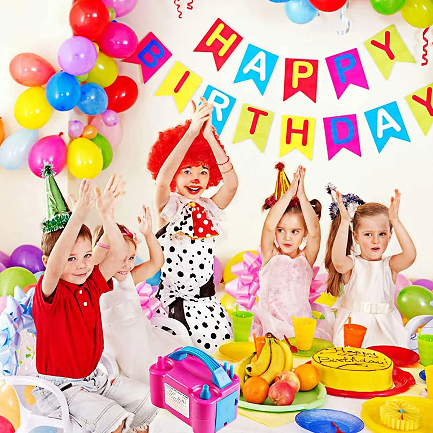 Funfoil Balloon Accessories Portable Electric Balloon Inflator 73005 Fast and Easy Electric Balloon Blower Pump